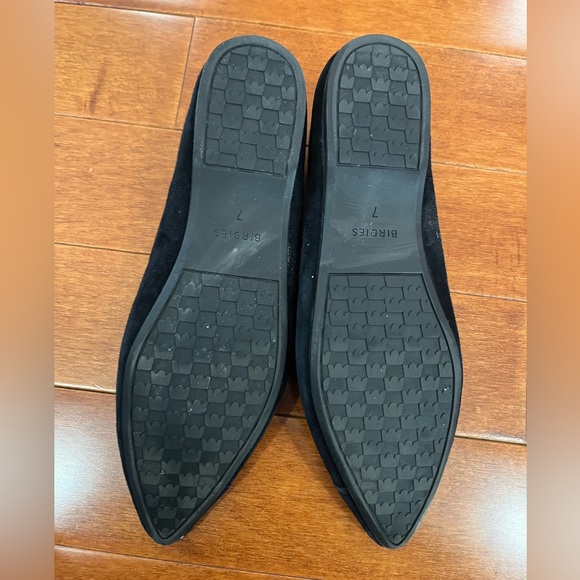 Birdies Black Suede Pointed Toe Slip On Goldfinch Ballet Flats Shoes Sz. 7 - Picture 5 of 6